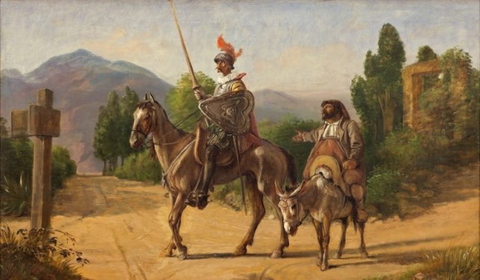 Wilhelm Marstrand, Don Quixote og Sancho Panza ved en skillevej,