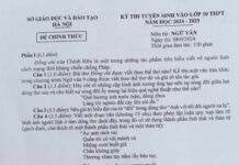 Đáp án đề thi Ngữ văn lớp 10 tại Hà Nội năm 2024 – 2025